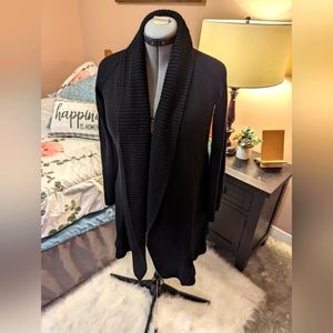 Long Black sweater jacket with long sleeves